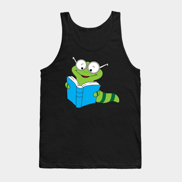 Nerd bookworm book reading bookworm gift Tank Top by HBfunshirts